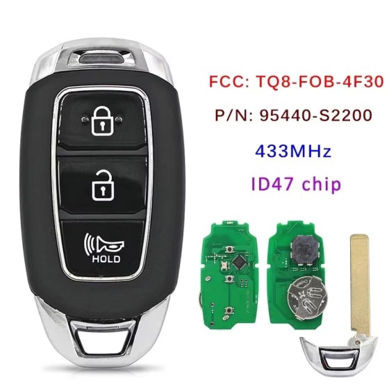 2020-2020 Hyundai Santa Fe / 3-Button Smart Key / PN: 95440-S2200 / TQ8-FOB-4F30 (AFTERMARKET)